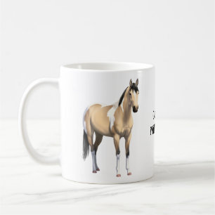 Mug Staillion Cheval Pinto Dun Paint Buckskin