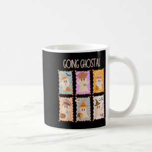 Mug Stal Service Timbre Ghost Halloween Mail Lady Stwo