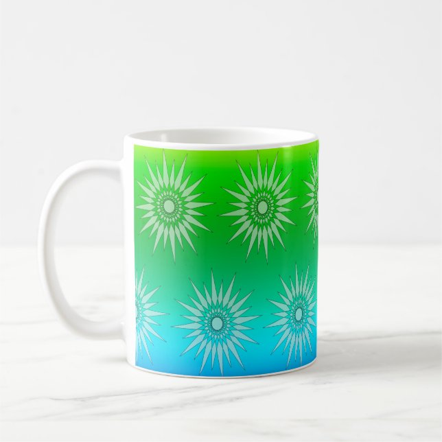 Mug - Star Graphic on Spring Colours (Left)