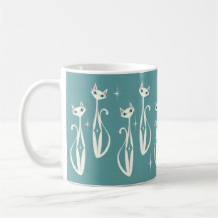 Mug Starburgh Diamond Cats on Blue