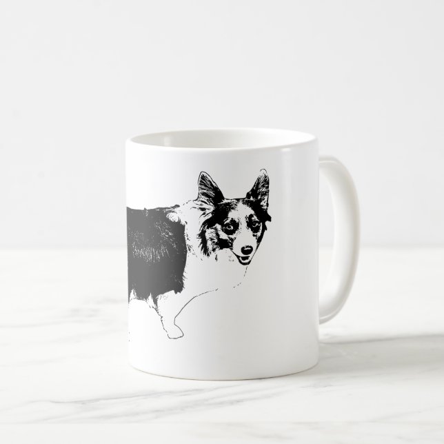 Mug Starlit Corgi Cheer (Devant droit)