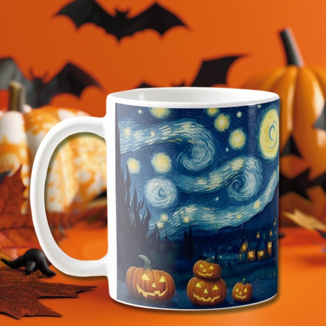 Mug Starry Night Van Gogh Halloween (Créateur téléchargé)