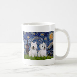 Mug Starry Night - Westies (2)