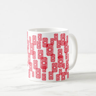 Mug Stars ciel rouge blanc motif