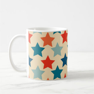 Mug Stars Retro vintage Hippie Boho Funky Coloré