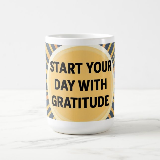 Mug - 'Start your day with gratitude' (Center)