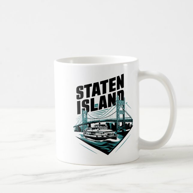 Mug Staten Island New York Ferry _1  (Droite)
