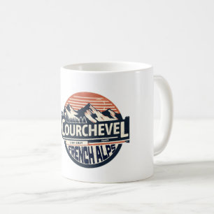 Mug Station de ski de Courchevel dans les Alpes frança