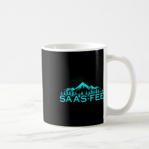 Mug Station de ski de Saas-fee Alpes suisses Ski Suiss