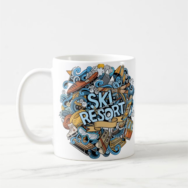 Mug Station de ski Ski (Gauche)
