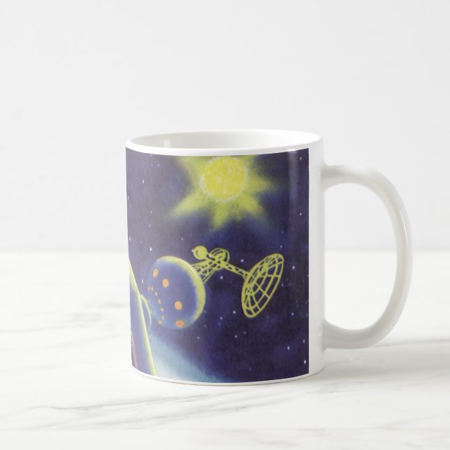 Mug Station spatiale orbitale de science-fiction vinta (Droite)