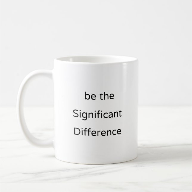 Mug Statistiques Mug, Différence Significative, Don Sc (Gauche)