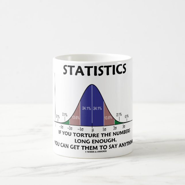 Mug Statistiques Si Vous Tortuez Les Chiffres Assez Lo (Centre)