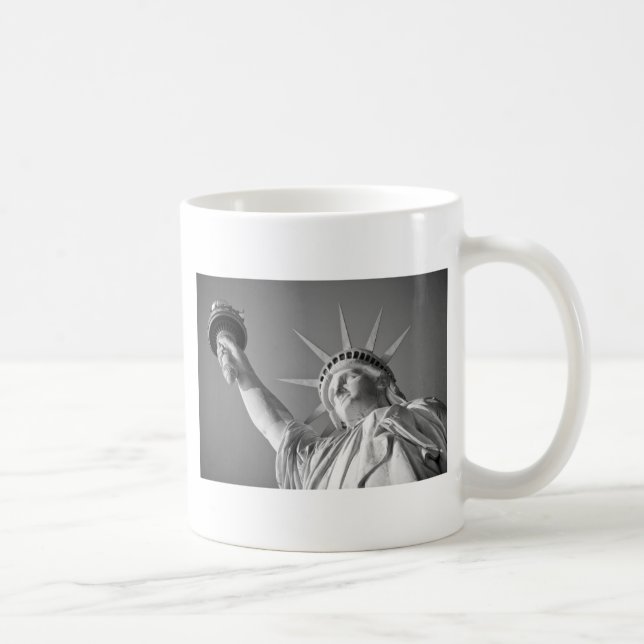 Mug Statue blanche noire de la Liberté (Droite)