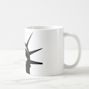 Mug Statue d'Art Pop Noir & Blanc de la Liberté