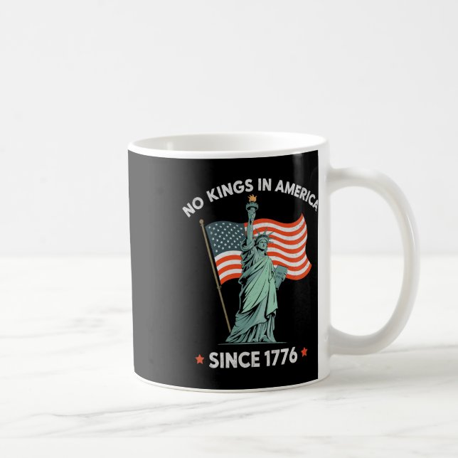 Mug Statue De La Liberté 4 Juillet Aucun Rois En Améri (Droite)
