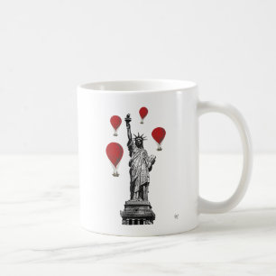 Mug Statue de la liberté et des ballons à air d'un
