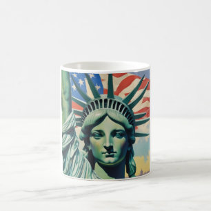 Mug Statue de la Liberté et Drapeau américain New York