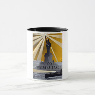 Mug Statue de la Liberté Flambeau & Marine américaine 