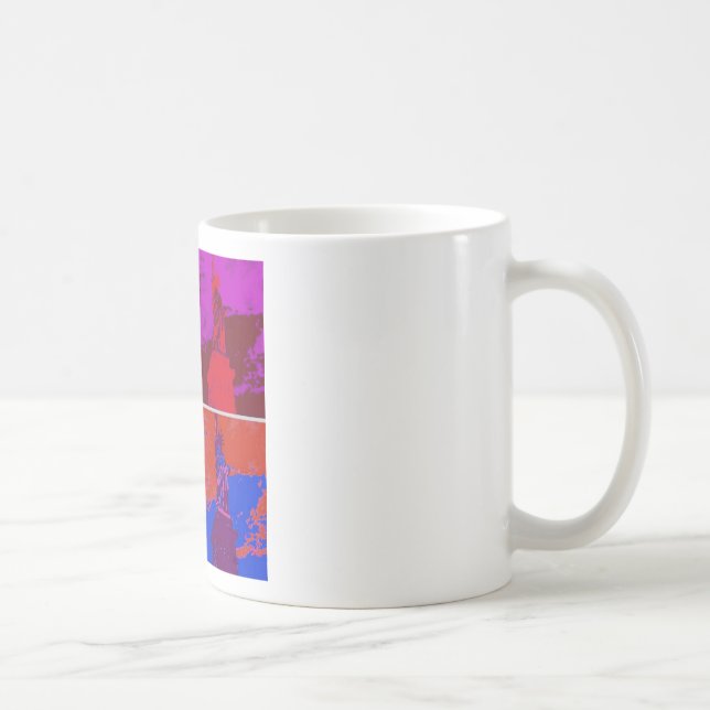 Mug Statue de style pop art de la liberté (Droite)