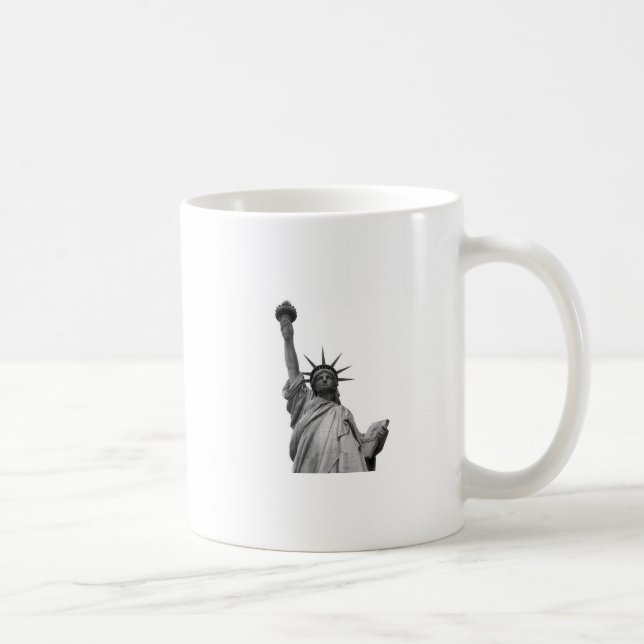 Mug Statue noire et blanche de la Liberté (Droite)