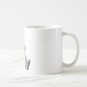 Mug Statue noire et blanche de la Liberté