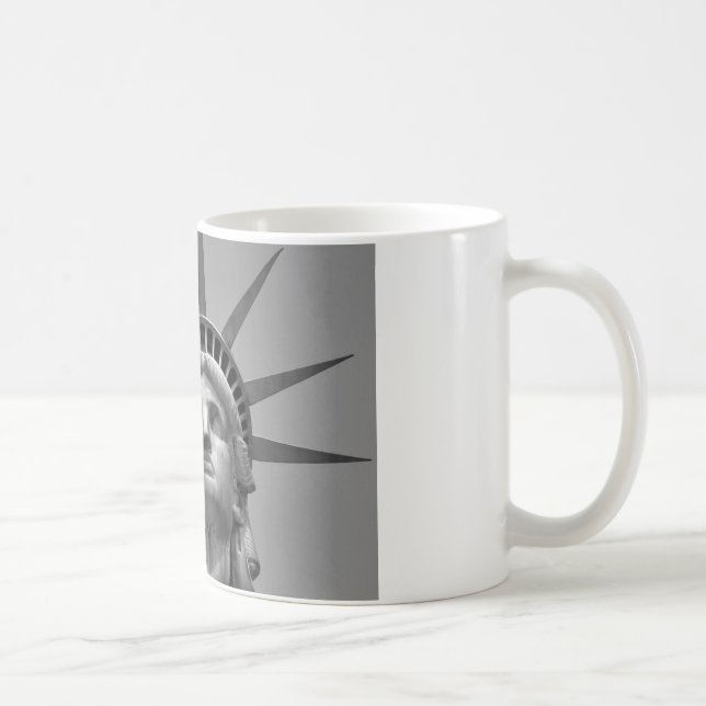 Mug Statue noire et blanche de Liberty New York (Droite)