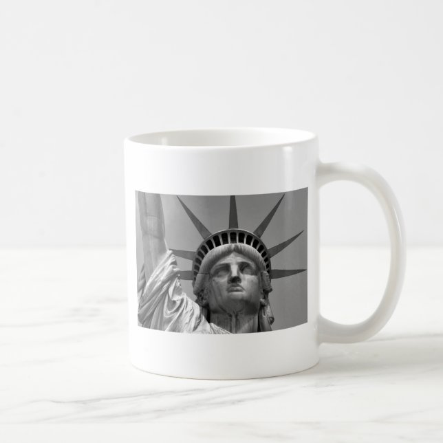 Mug Statue noire et blanche de Liberty New York (Droite)