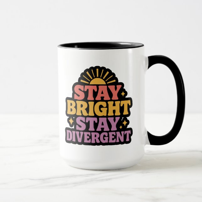 Mug Stay Bright, Stay Divergent (Droite)