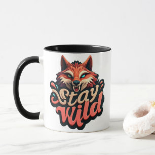 Mug "Stay Wild Fox Design"