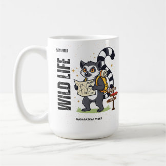 Mug Stay Wild Lemur Life - Madagascar Vibes Cute lemur