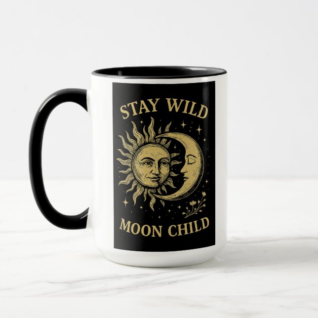 Mug Stay Wild Moon Child Art (Gauche)