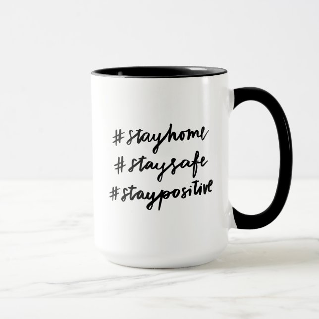 Mug #stayhome #staysafe #staypositif (Droite)