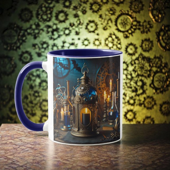 Mug Steampunk Victorian Gothics Laboratoire Lanterne (Créateur téléchargé)