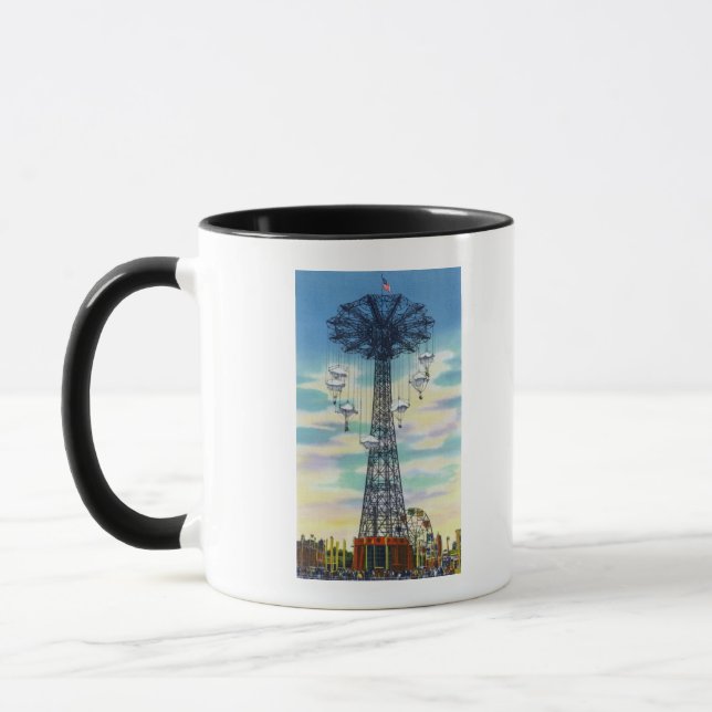 Mug Steeplechase Park Parachute Jump Jump Heure de Jou (Gauche)