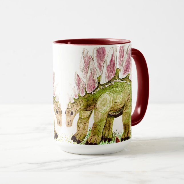 Mug Stegosaurus et Ami ensemble (Devant droit)