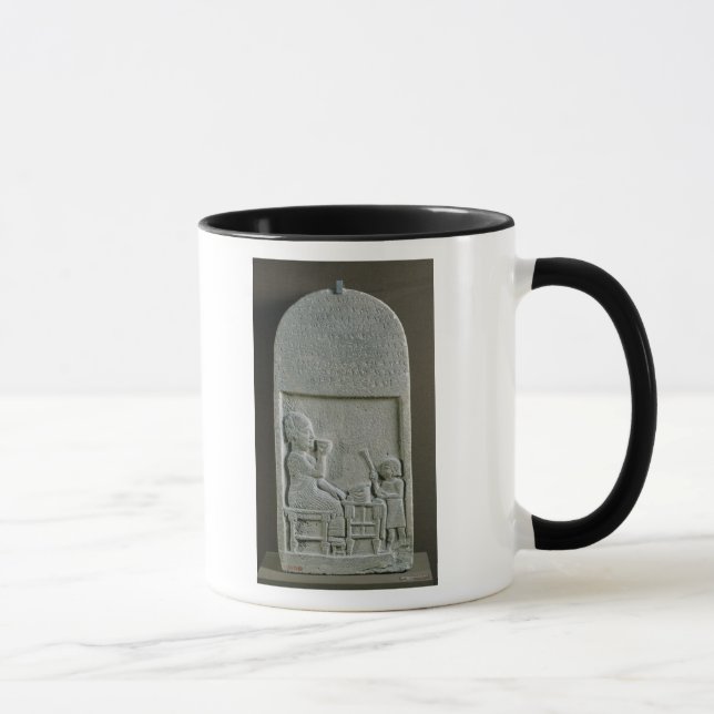 Mug Stela de Si'gabbor, prêtre du dieu de lune (Droite)