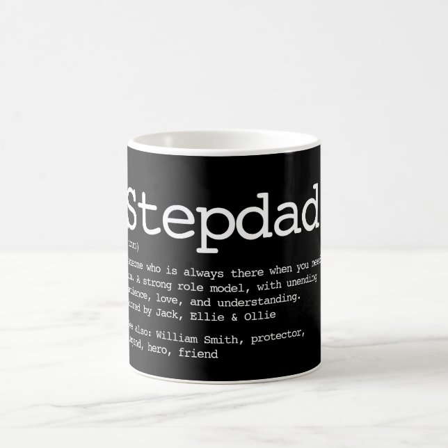 Mug Stepdad Définition Noir Et Blanc (Centre)