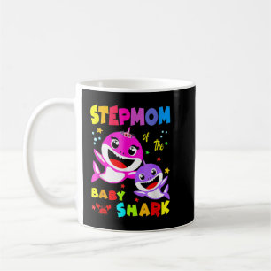 Mug StepMom Shark Stepmaman Shark Famille de requins F
