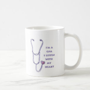 Mug Stethoscope Coeur CNA Infirmière
