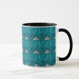 Mug Stéthoscope drôle pour le docteur sur le vert