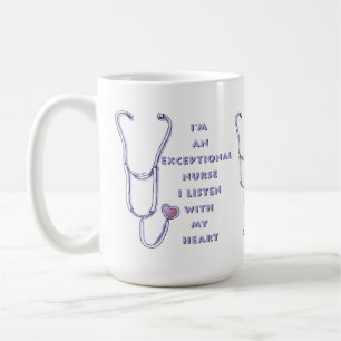Mug Stéthoscope infirmière exceptionnelle