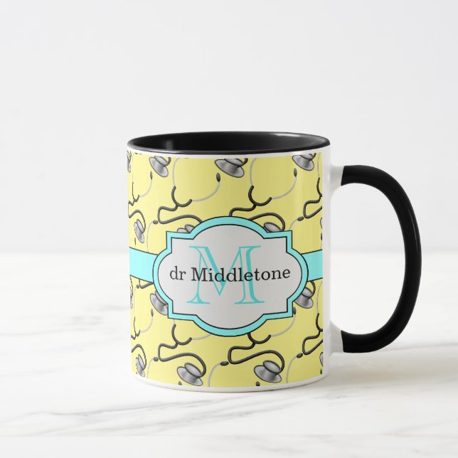 Mug Stéthoscopes amusants pour les médecins portant un (Droite)
