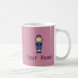 Mug Steward (hôtesse de l'air) nommé fait sur commande