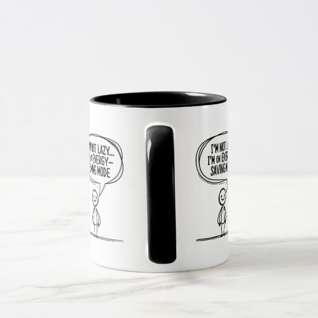 Mug Stick Sarcastique - Économie d'énergie (Poignée)