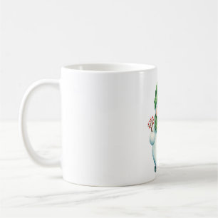 Mug Sticker avec Snowman mignon