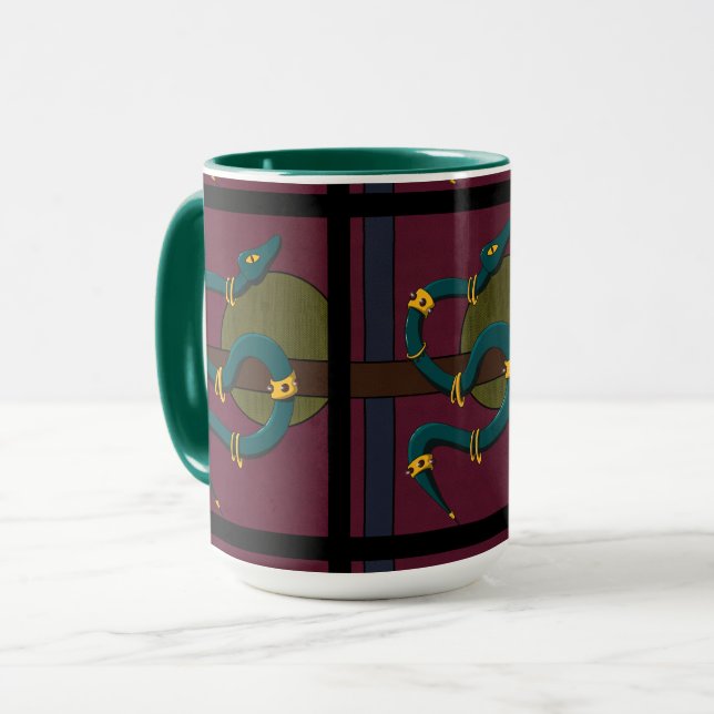 Mug Sticker Carré Snake (Devant gauche)