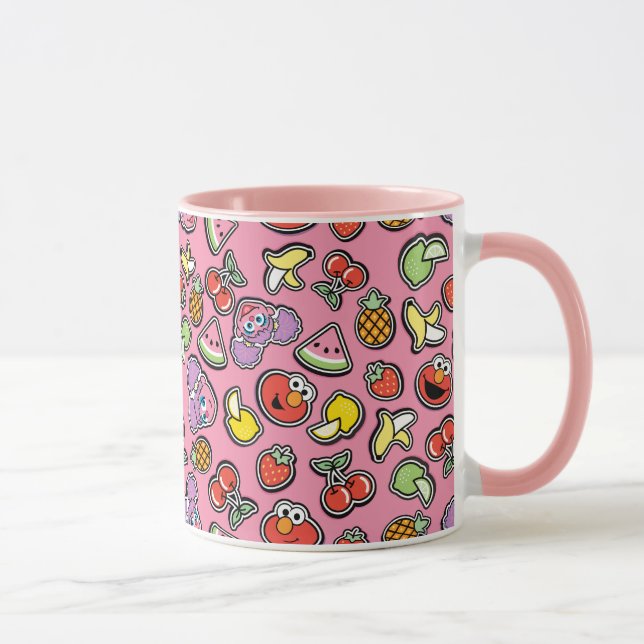 Mug Sticker Fruit Elmo & Abby Cadabby Motif (Droite)