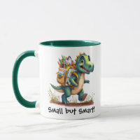 Sticker scolaire Cute Dinosaur - "Petit mais intel