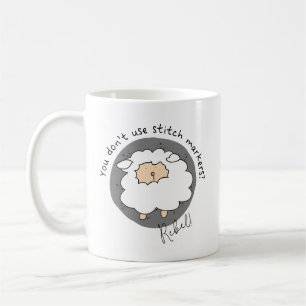 Mug Stitchin' Rebel Funny Knit - Crochet - Maker